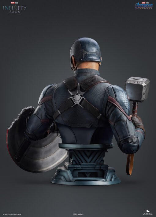 QUEEN STUDIOS LIFE SIZE CAPTAIN AMERICA BUST - Image 5