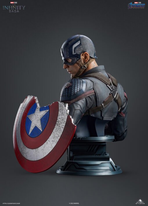 QUEEN STUDIOS LIFE SIZE CAPTAIN AMERICA BUST - Image 2