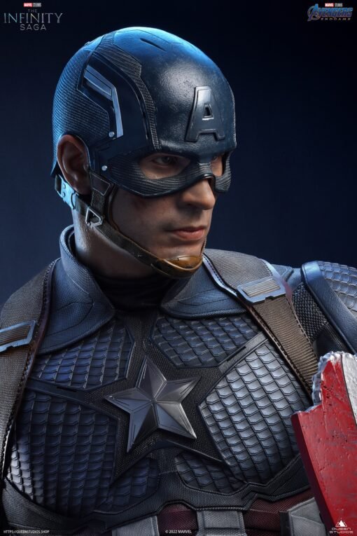 QUEEN STUDIOS LIFE SIZE CAPTAIN AMERICA BUST - Image 8