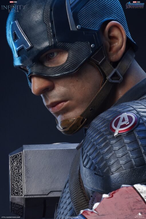 QUEEN STUDIOS LIFE SIZE CAPTAIN AMERICA BUST - Image 9