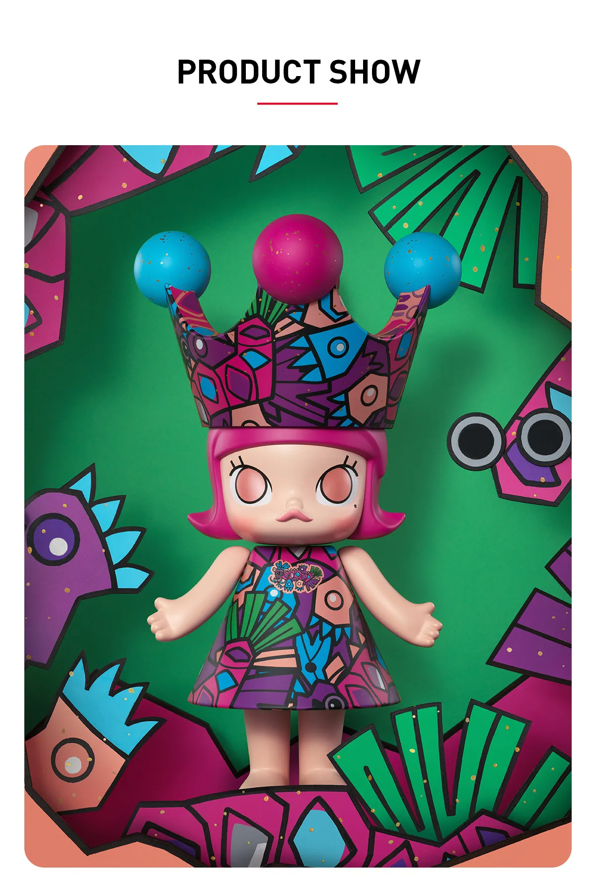 その他 MEGA  MOLLY 400% HAN MEILIN MEGA ROYAL MOLLY 1000% HAN MEILIN - POP MART (Hong Kong, China)