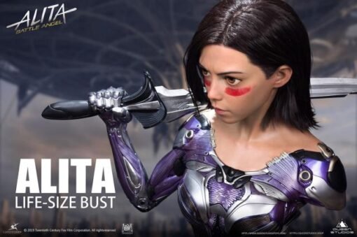 Alita Battle Angel Hyper-Real Life Size Bust - Image 2