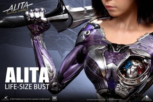Alita Battle Angel Hyper-Real Life Size Bust - Image 6