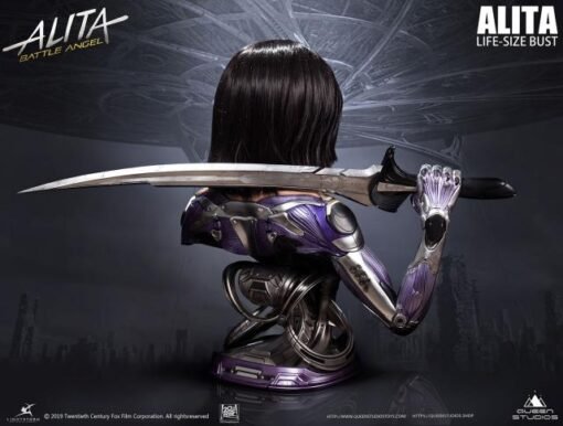 Alita Battle Angel Hyper-Real Life Size Bust - Image 9