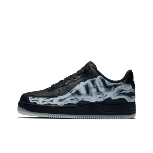 Nike Air Force 1 Skeleton 'Black on Black'