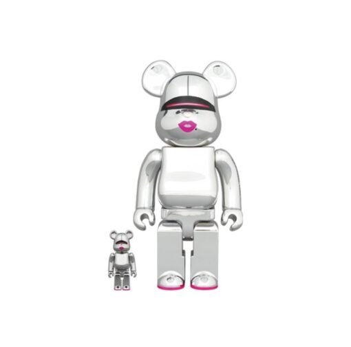 BE@RBRICK SORAYAMA 2G SILVER Ver. 2G100%+400%/1000% - Image 2