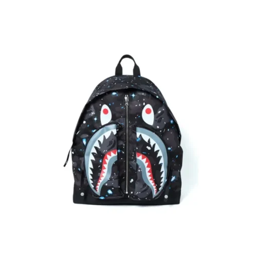 A BATHING APE BAPE Space Camo Shark Day Pack - Image 6
