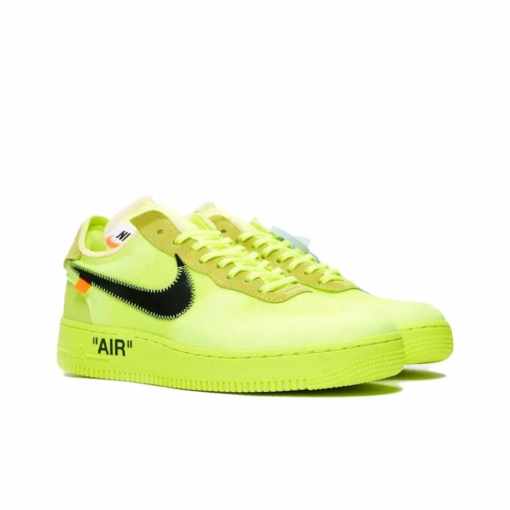 OFF-WHITE x Nike Air Force 1 Part 2 Volt THE TEN - Image 4