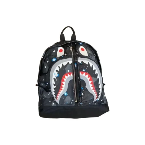 A BATHING APE BAPE Space Camo Shark Day Pack - Image 5
